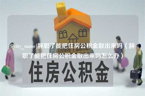 邵阳辞职了能把住房公积金取出来吗（辞职了能把住房公积金取出来吗怎么办）